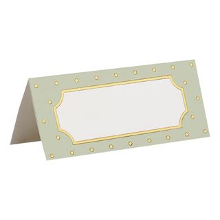 Placeringskort Prikkede Grøn/Guld