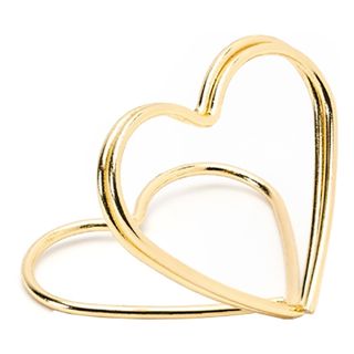 Bordkortholdere Hjerter Guld Metallic