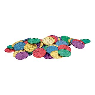 Plastmønt Flerfarvet