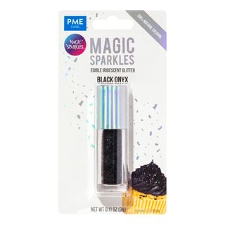 PME Syötävä Glitter Irisoiva Musta