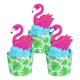 PME Sukkerfigurer Flamingo Cupcakesæt