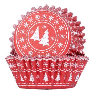 PME Muffinsforme med folie og julemotiv
