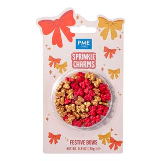 PME Rosetter Sprinkle Charms Rød/Gull