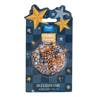 PME Stjerner Sprinkle Charms Gull/Sølv