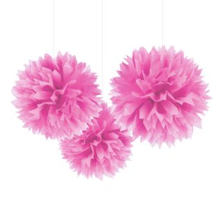 Pom-Poms Lyserød Loftsdekoration