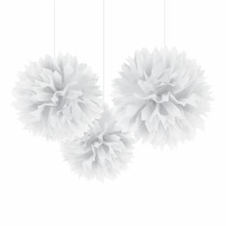Pom-Poms Hvid Loftsdekoration