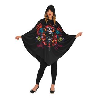 Poncho med Hætte Day of the Dead