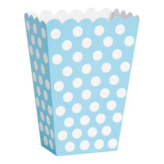 Popcornbægre Lyseblå Prikker