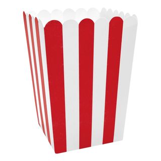 Popcornbægre Røde Stribede