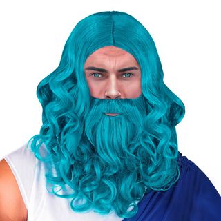 Poseidon Parykker Blå