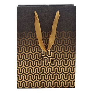 Gavepose Sort/Guld Glitter