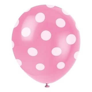 Prikkede Balloner Lyserøde