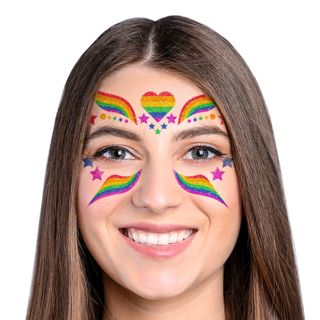 Pride Glitter Selvklæbende Makeup
