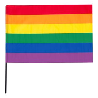 Prideflag på Pind