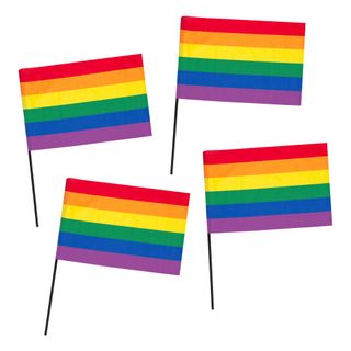 Prideflag på Pind