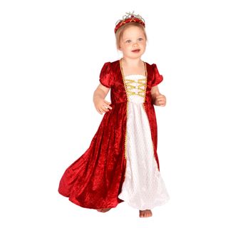 Prinsessekjole Fløjlsrød Børn
