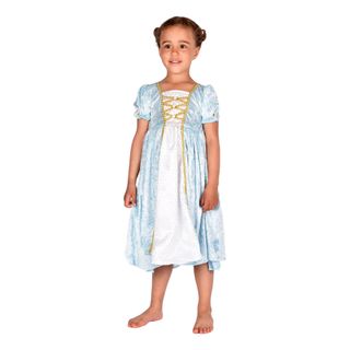 Prinsessekjole Fløjlslyseblå Børn
