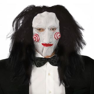 Skrækdukke Latexmaske med Hår