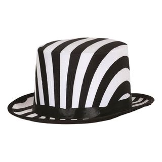 Stripet Høy Hatt
