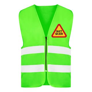 Refleksvest Shit Skier Neongrøn