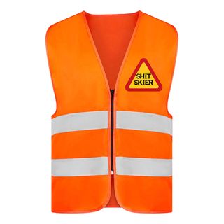 Refleksvest Shit Skier Neonorange