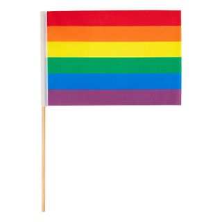Regnbueflag på Pind