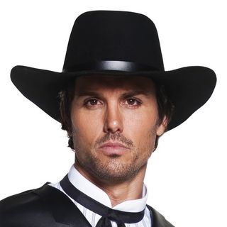 Vilde Vesten cowboyhat Sort