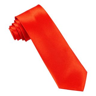 Rødt Satin Slips