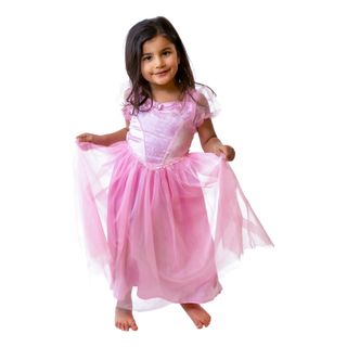 Lyserød Prinsesse Kjole Børnekostume
