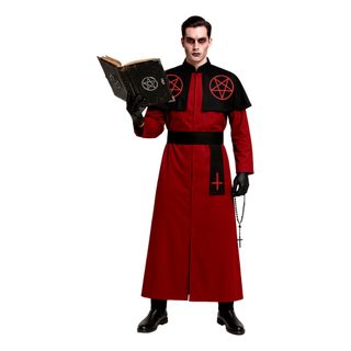 Satanisk Kardinal Maskeraddräkt