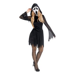 Scream Ghost Face Pearl Kjole Kostume