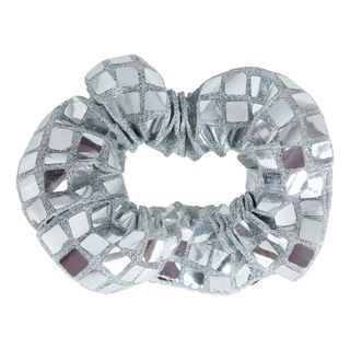 Scrunchie Disco Sølv