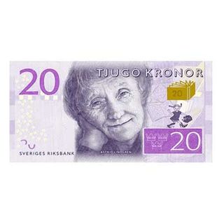 Servietter 20-kronesedler