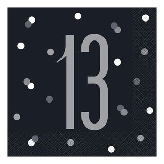 Servietter 13 Sorte Prikkede