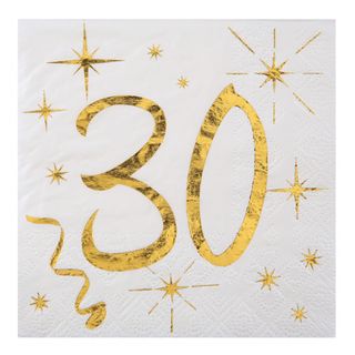Kaffeservietter 30 Guld