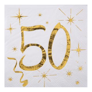 Servietter 50 Guld