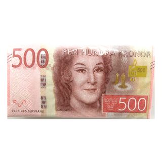 Servietter 500-kronesedler