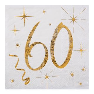 Servietter 60 Guld