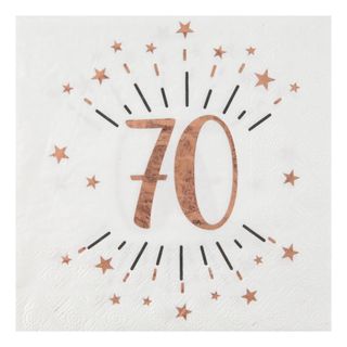 Servietter 70 Sparkling Rosaguld