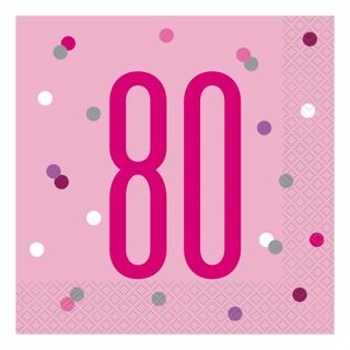 Servietter 80 Lyserød