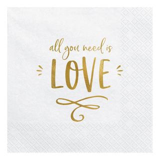 Servietter All You Need Is Love