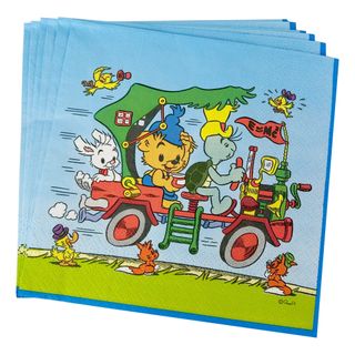 Servietter Bamse Bil