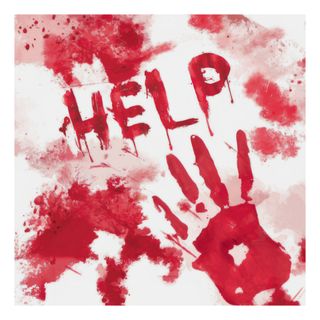 Servietter Blodige Help