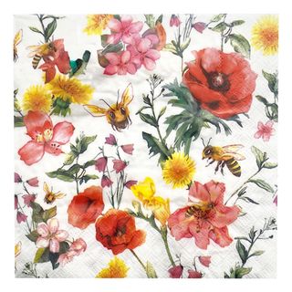 Servietter Blomster & Bier