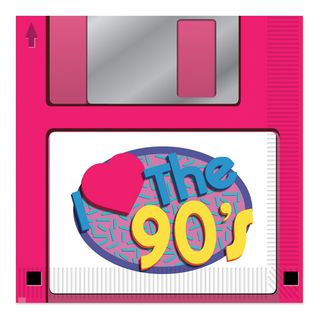 Servietter Diskette 90'erne
