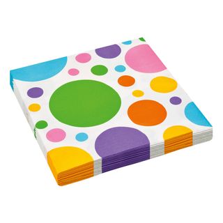 Servietter Dots Rainbow