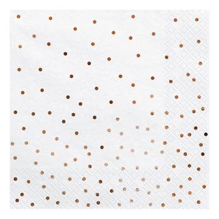 Servietter Dots Rosaguld
