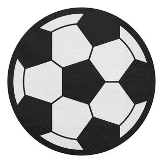 Servietter Fodbold Runde
