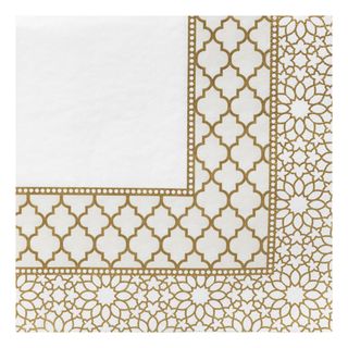 Servietter Guld Ornament