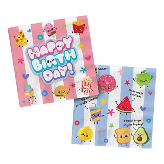 Servietter Happy Birthday Kawaii